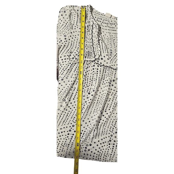 Gap LS Pintuck Top Blue Floral Print - Picture 5 of 9